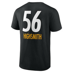 Alex Highsmith Pittsburgh Steelers Team Wordmark Player Name & Number T-Shirt Black