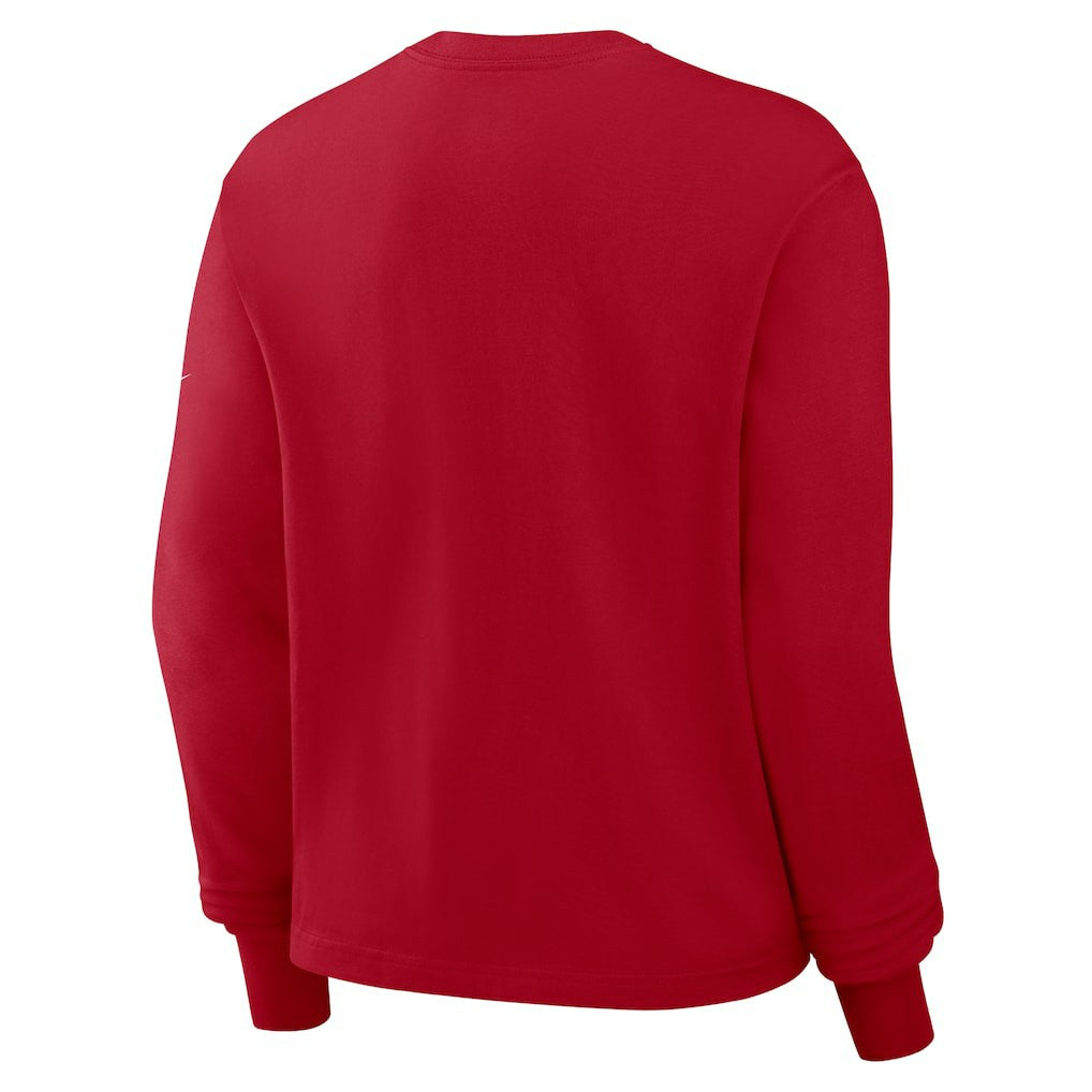 San Francisco 49ers Women's Boxy Long Sleeve T-Shirt Scarlet