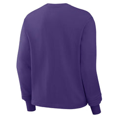 Minnesota Vikings Women's Boxy Long Sleeve T-Shirt Purple