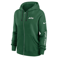 New York Jets Women's Phoenix Full-Zip Hoodie Green