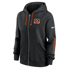 Cincinnati Bengals Women's Phoenix Full-Zip Hoodie Black