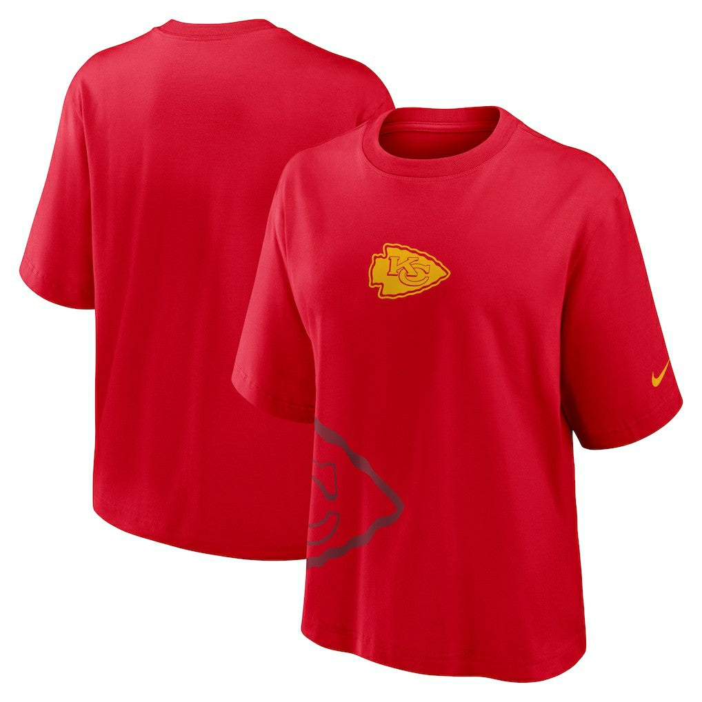 Kansas City Chiefs Women's Boxy T-Shirt Red