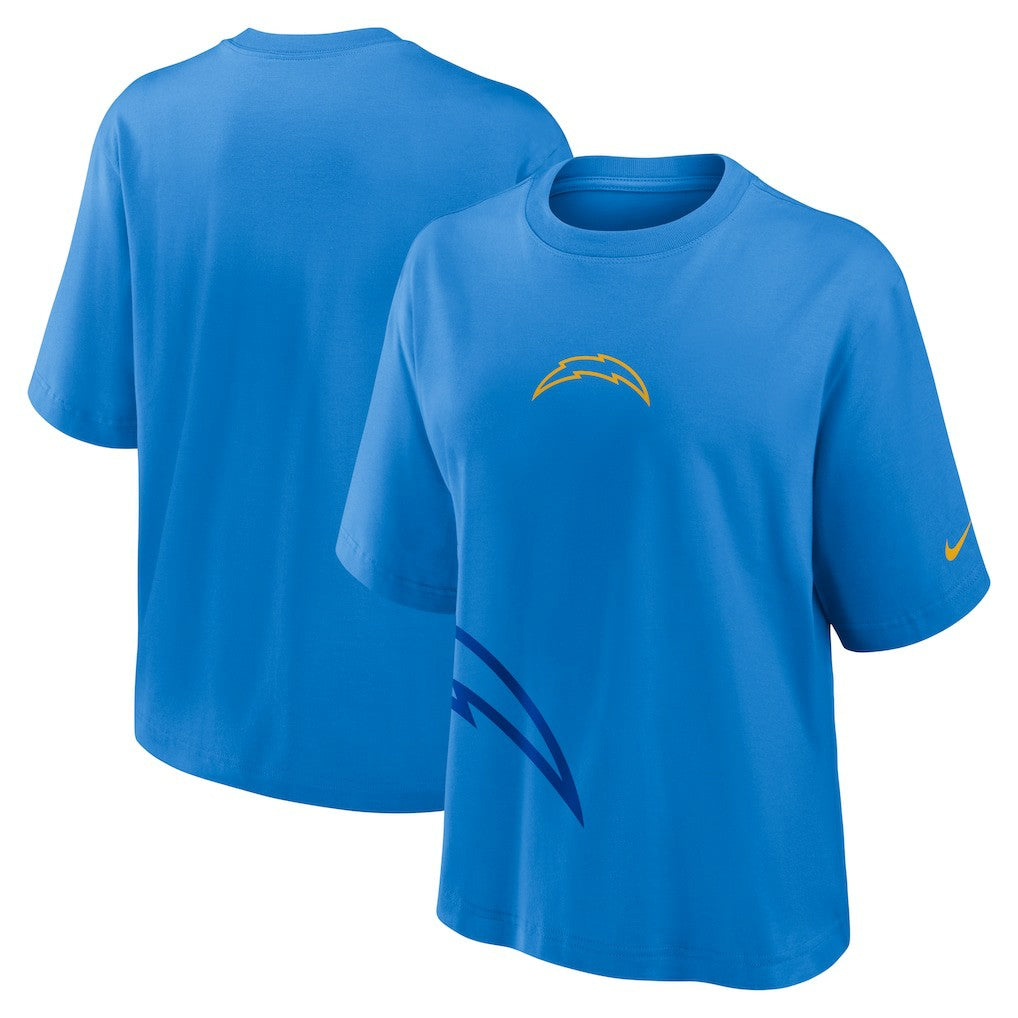 Los Angeles Chargers Women's Boxy T-Shirt Powder Blue