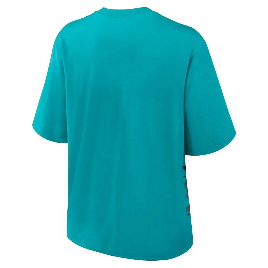 Miami Dolphins Women's Boxy T-Shirt Aqua
