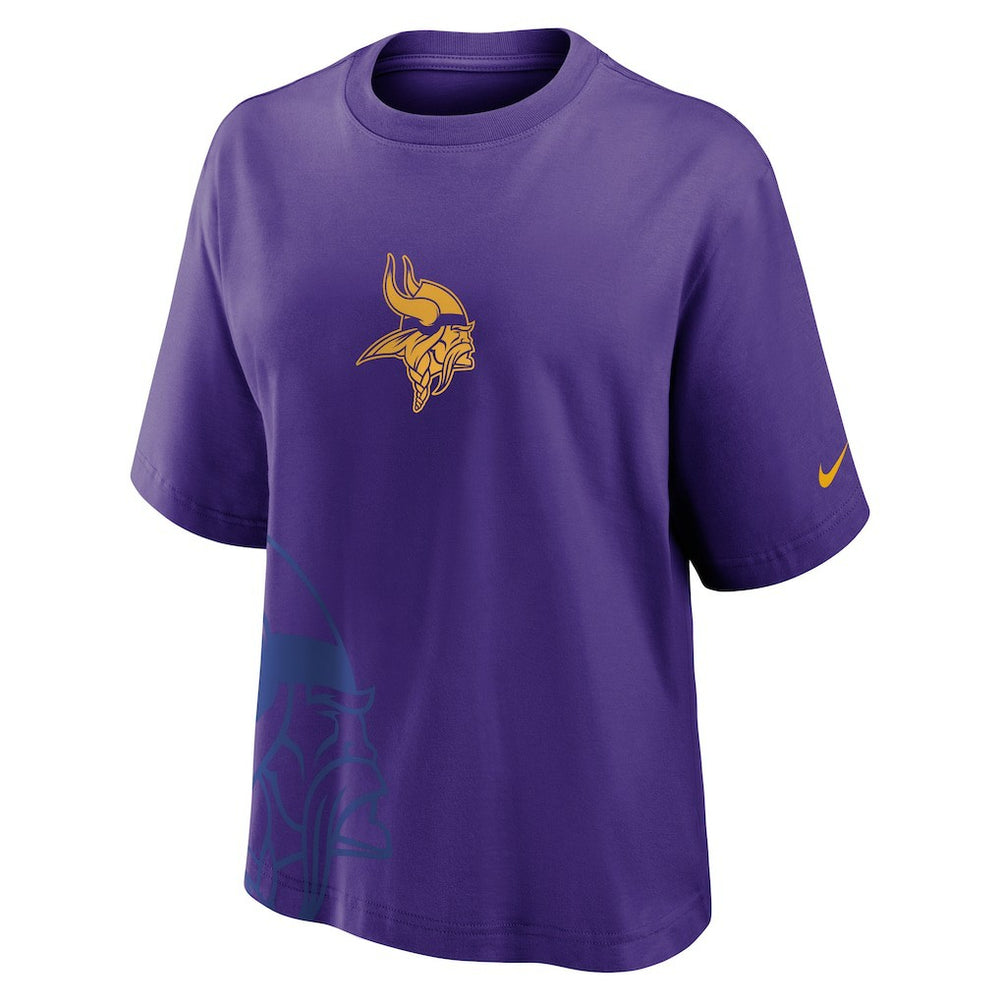 Minnesota Vikings Women's Boxy T-Shirt Purple