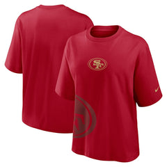 San Francisco 49ers Women's Boxy T-Shirt Scarlet