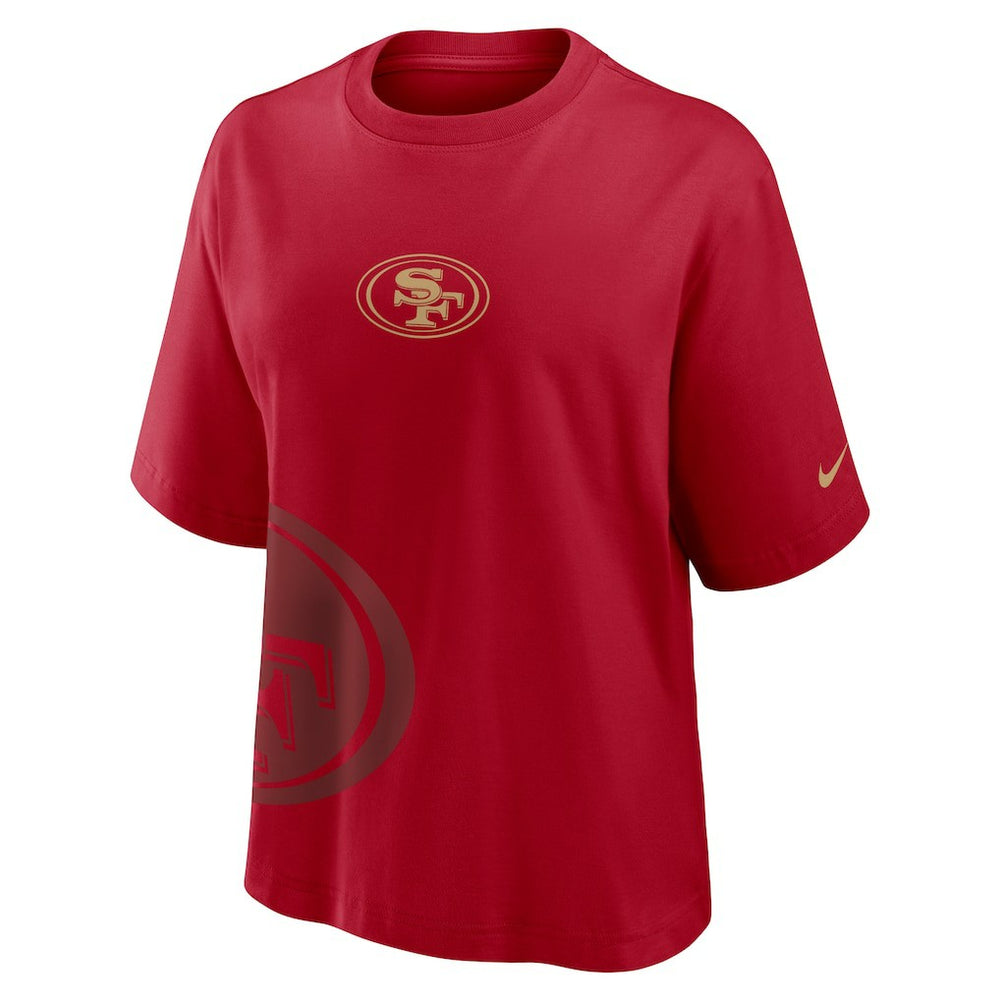 San Francisco 49ers Women's Boxy T-Shirt Scarlet