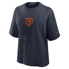 Chicago Bears Women's Boxy T-Shirt Navy