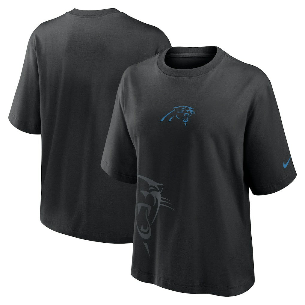 Carolina Panthers Women's Boxy T-Shirt Black