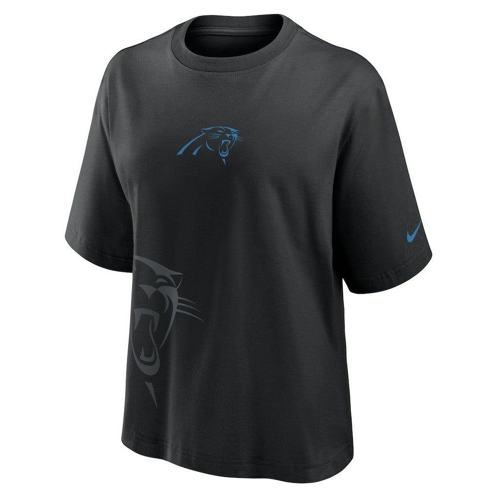 Carolina Panthers Women's Boxy T-Shirt Black