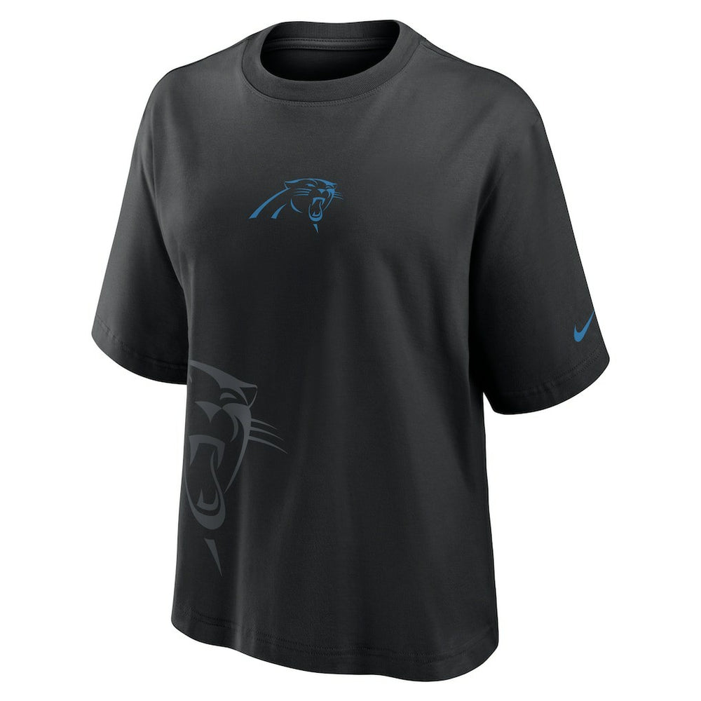 Carolina Panthers Women's Boxy T-Shirt Black