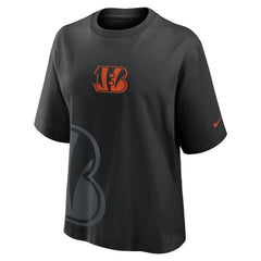 Cincinnati Bengals Women's Boxy T-Shirt Black