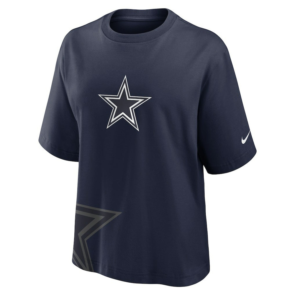 Dallas Cowboys Women's Boxy T-Shirt Navy