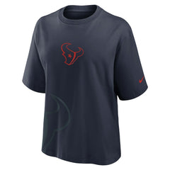 Houston Texans Women's Boxy T-Shirt Navy