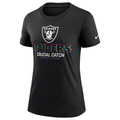 Las Vegas Raiders Women's 2024 NFL Crucial Catch Tri-Blend T-Shirt Black