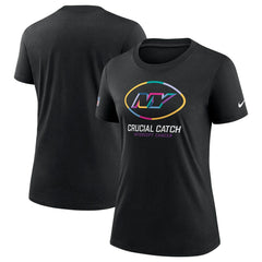 New York Jets Women's 2024 NFL Crucial Catch Tri-Blend T-Shirt Black
