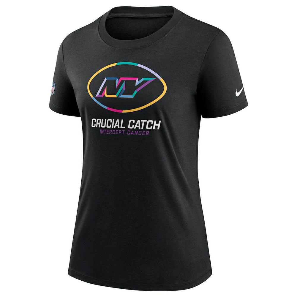 New York Jets Women's 2024 NFL Crucial Catch Tri-Blend T-Shirt Black