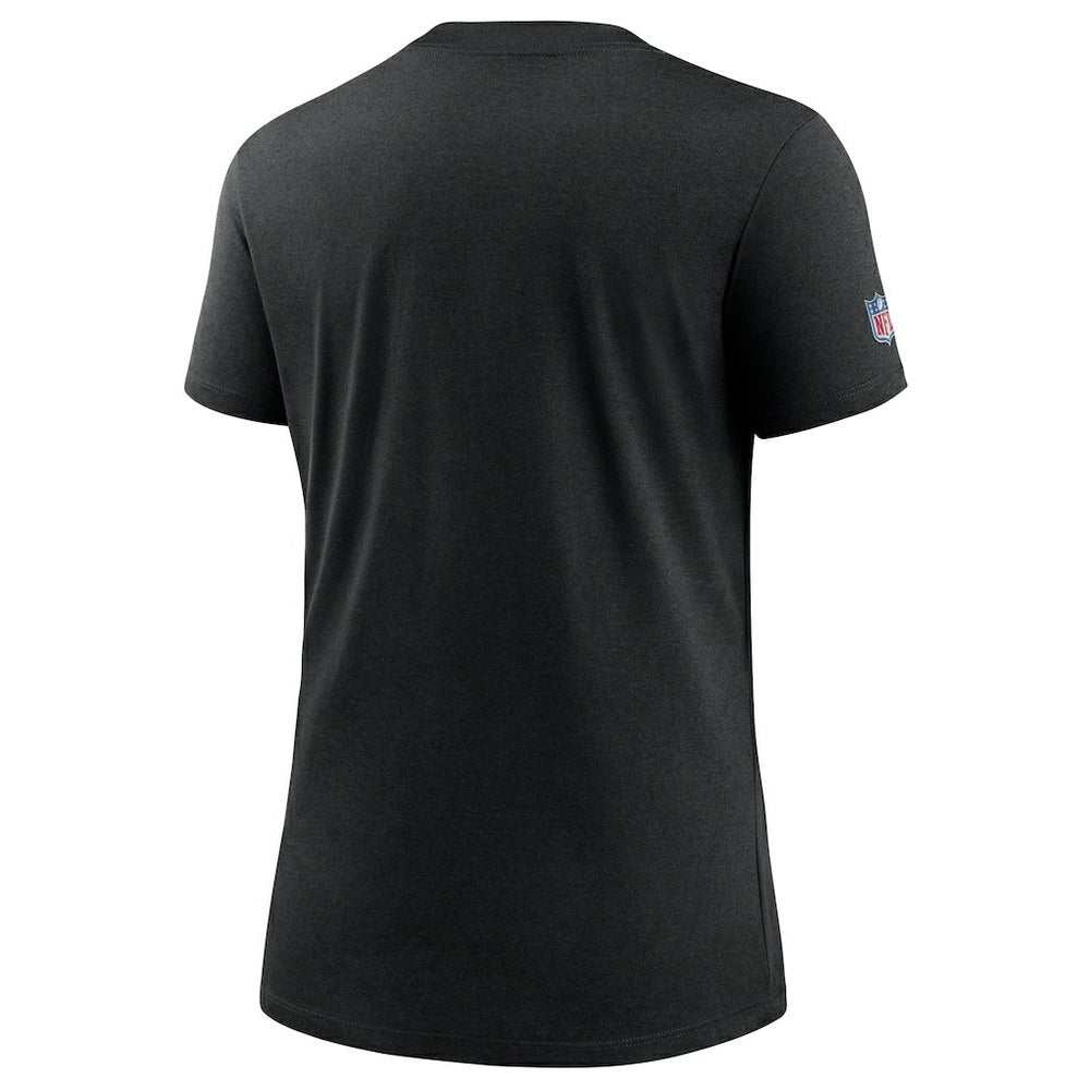Carolina Panthers Women's 2024 NFL Crucial Catch Tri-Blend T-Shirt Black