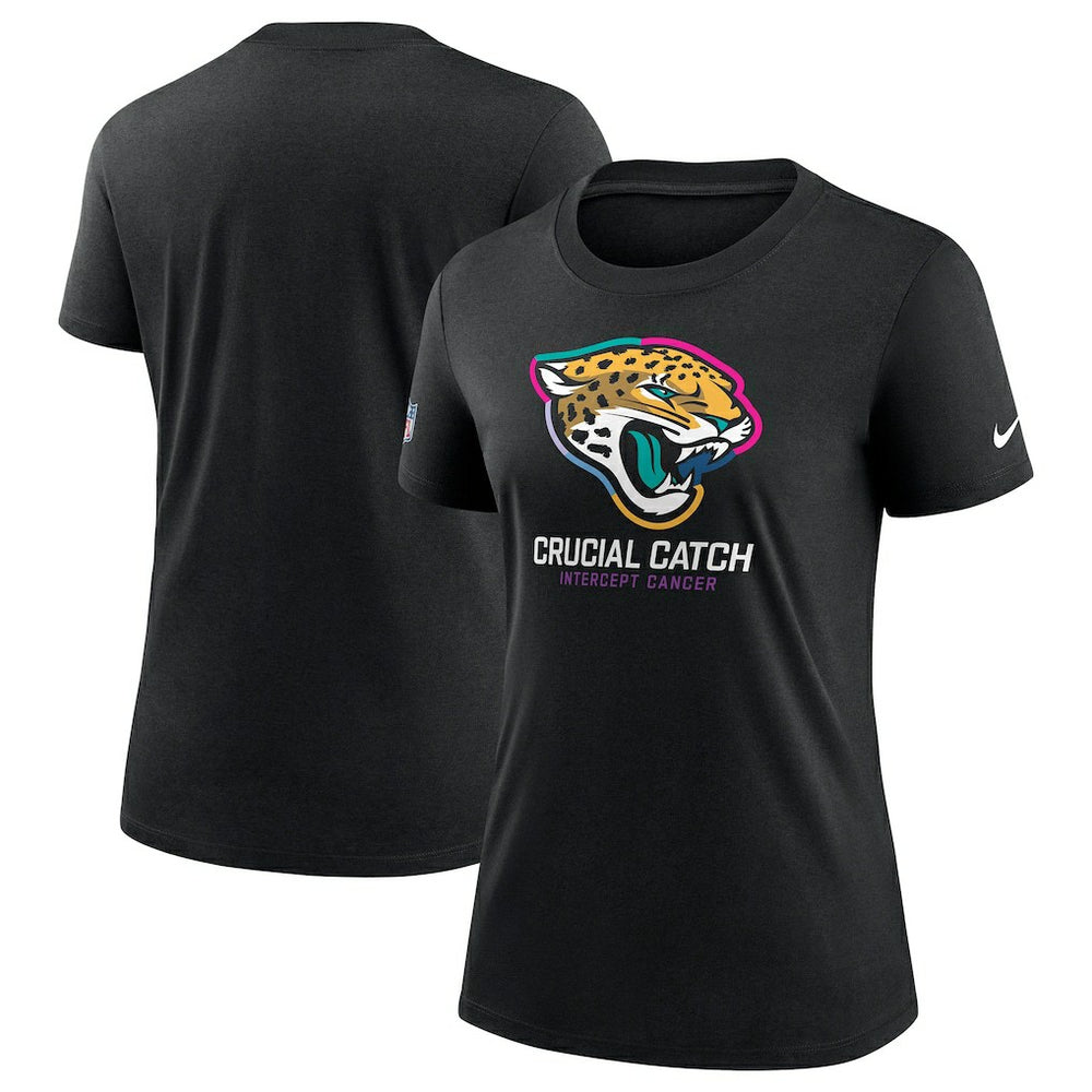 Jacksonville Jaguars Women's 2024 NFL Crucial Catch Tri-Blend T-Shirt Black
