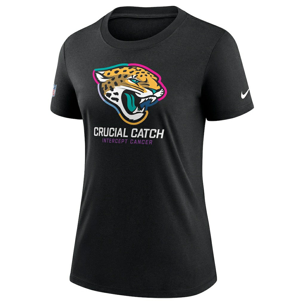 Jacksonville Jaguars Women's 2024 NFL Crucial Catch Tri-Blend T-Shirt Black