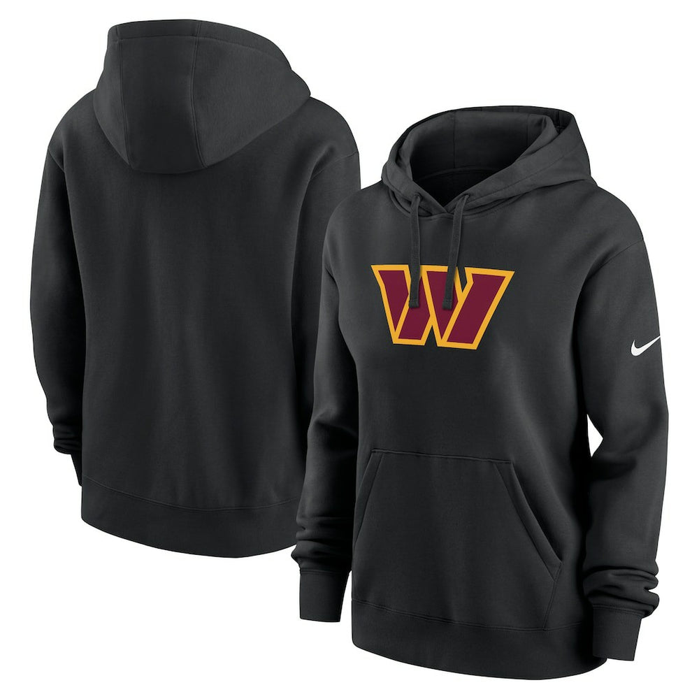 Washington Commanders Women's Club Fleece Hoodie Black