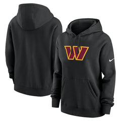 Washington Commanders Women's Club Fleece Hoodie Black