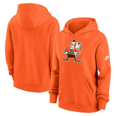 Cleveland Browns Women's Club Fleece Hoodie Orange
