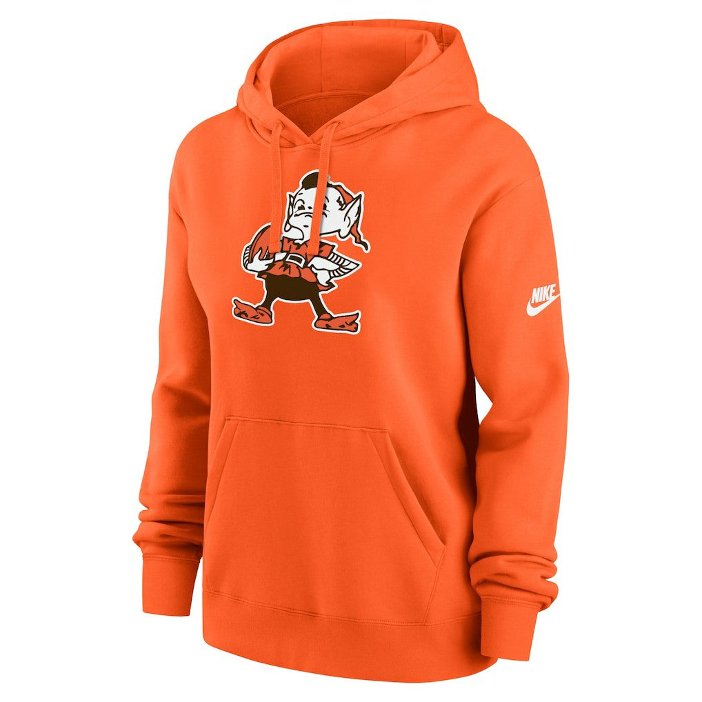 Cleveland Browns Women's Club Fleece Hoodie Orange
