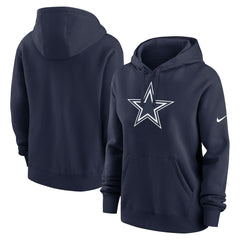 Dallas Cowboys Women's Club Fleece Hoodie Navy