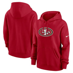 San Francisco 49ers Women's Club Fleece Hoodie Scarlet