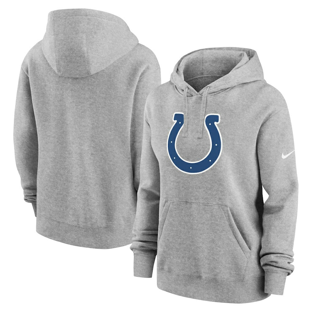Indianapolis Colts Women's Club Fleece Hoodie Heather Gray