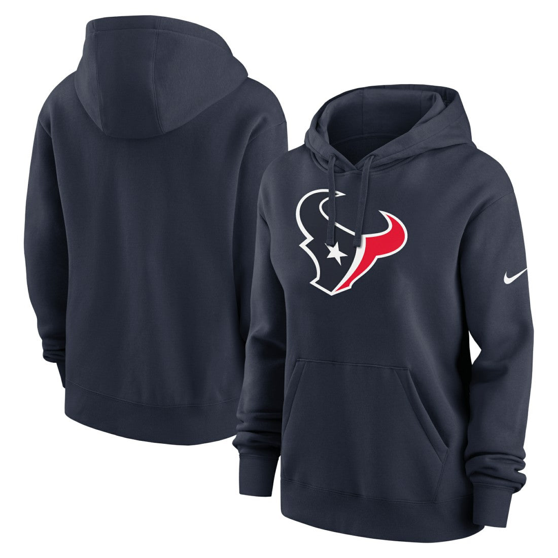 Houston Texans Women's Club Fleece Hoodie Navy