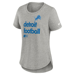 Detroit Lions Women's Team Shout-Out Tri-Blend T-Shirt Heather Gray