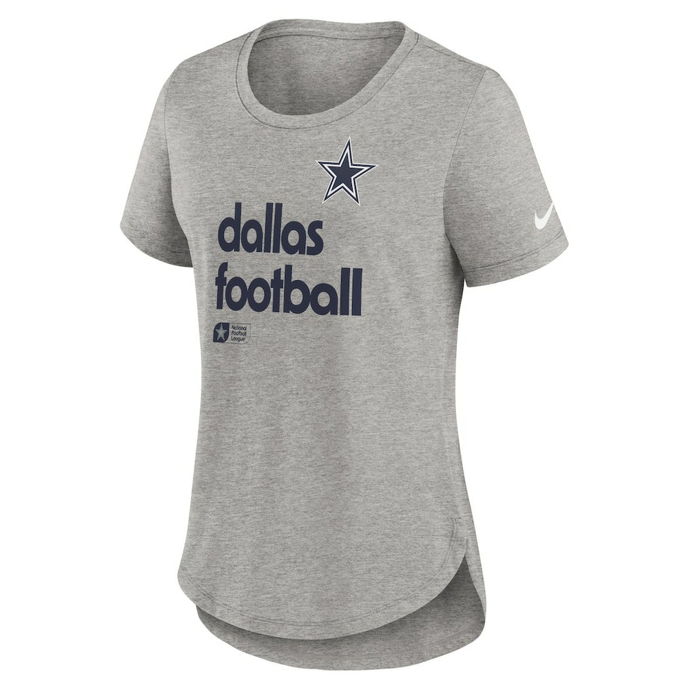 Dallas Cowboys Women's Team Shout-Out Tri-Blend T-Shirt Heather Gray