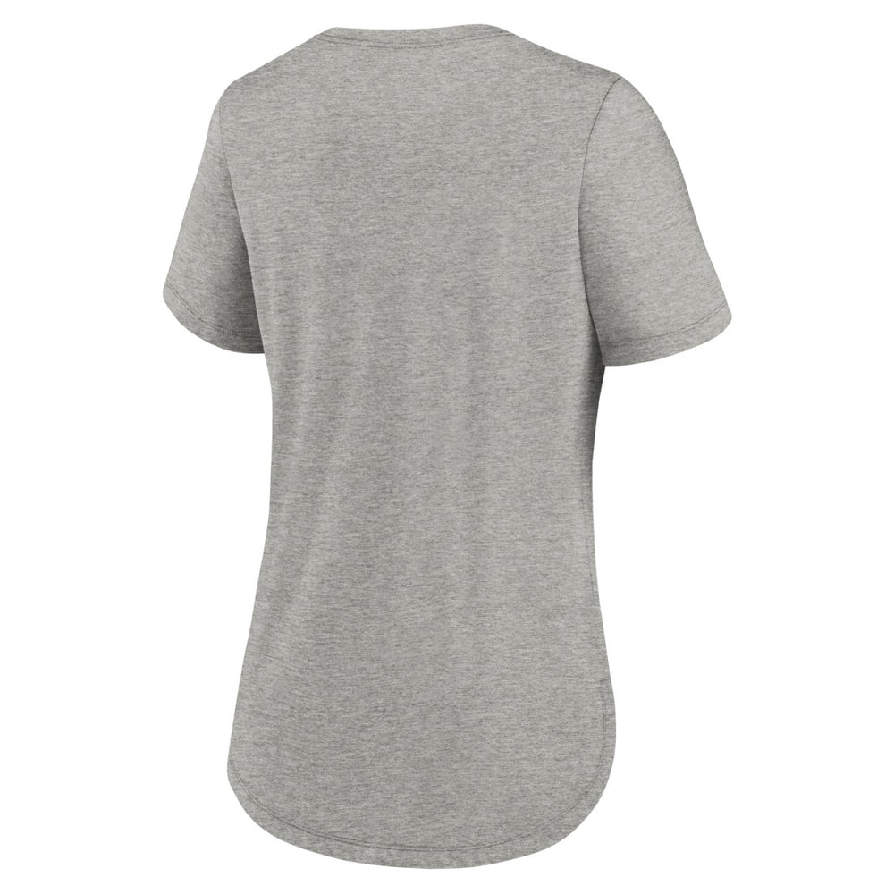 Denver Broncos Women's Team Shout-Out Tri-Blend T-Shirt Heather Gray