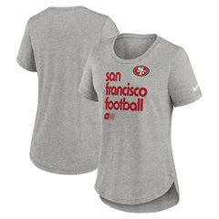 San Francisco 49ers Women's Team Shout-Out Tri-Blend T-Shirt Heather Gray