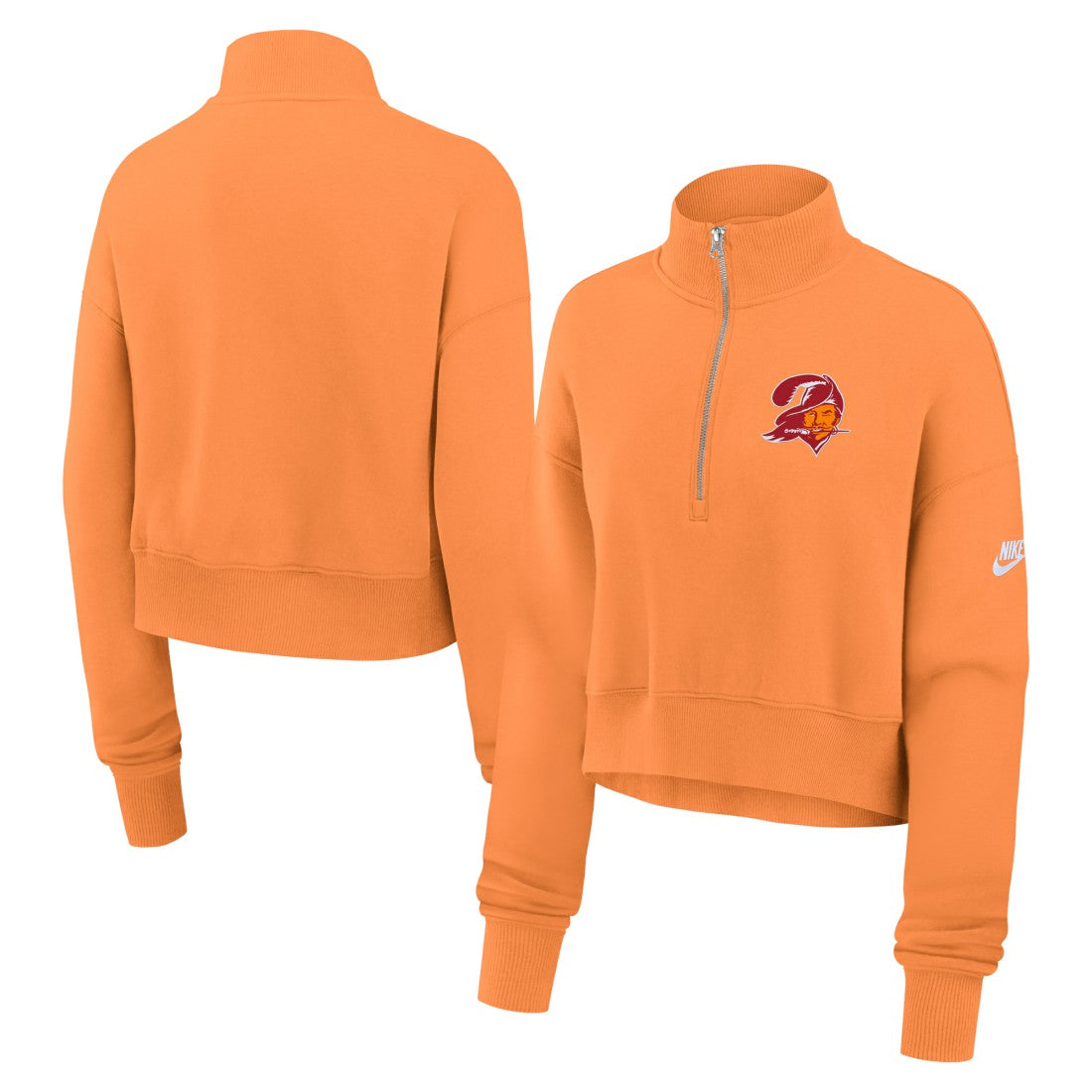Tampa Bay Buccaneers Women's Rewind Phoenix Half-Zip Sweatshirt Orange