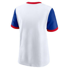 Buffalo Bills Women's Rewind Ringer T-Shirt White/Royal