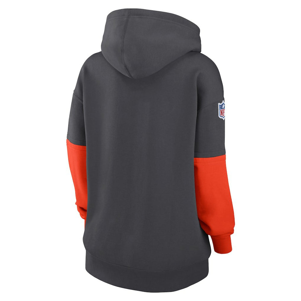 Cleveland Browns Women's Sideline Essential Hoodie Anthracite