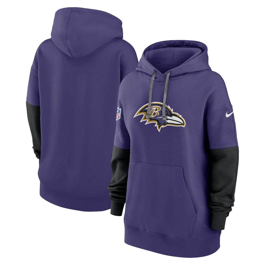 Baltimore Ravens Women's Sideline Essential Hoodie Purple