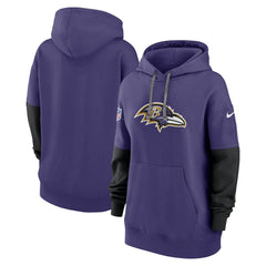 Baltimore Ravens Women's Sideline Essential Hoodie Purple