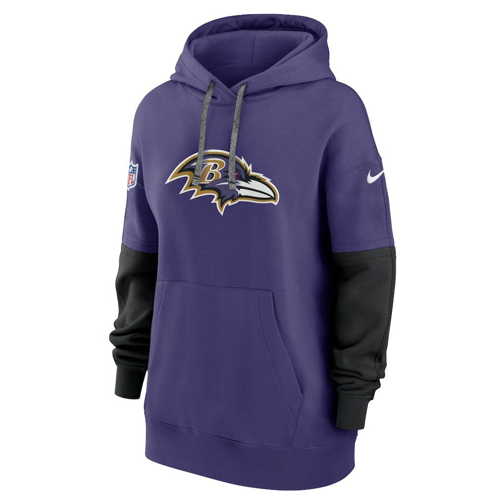 Baltimore Ravens Women's Sideline Essential Hoodie Purple