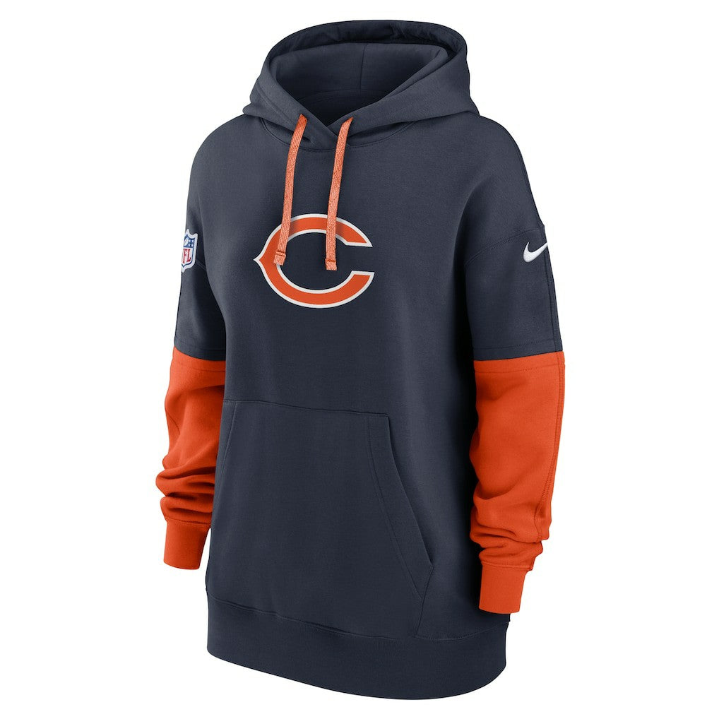 Chicago Bears Women's Sideline Essential Hoodie Navy