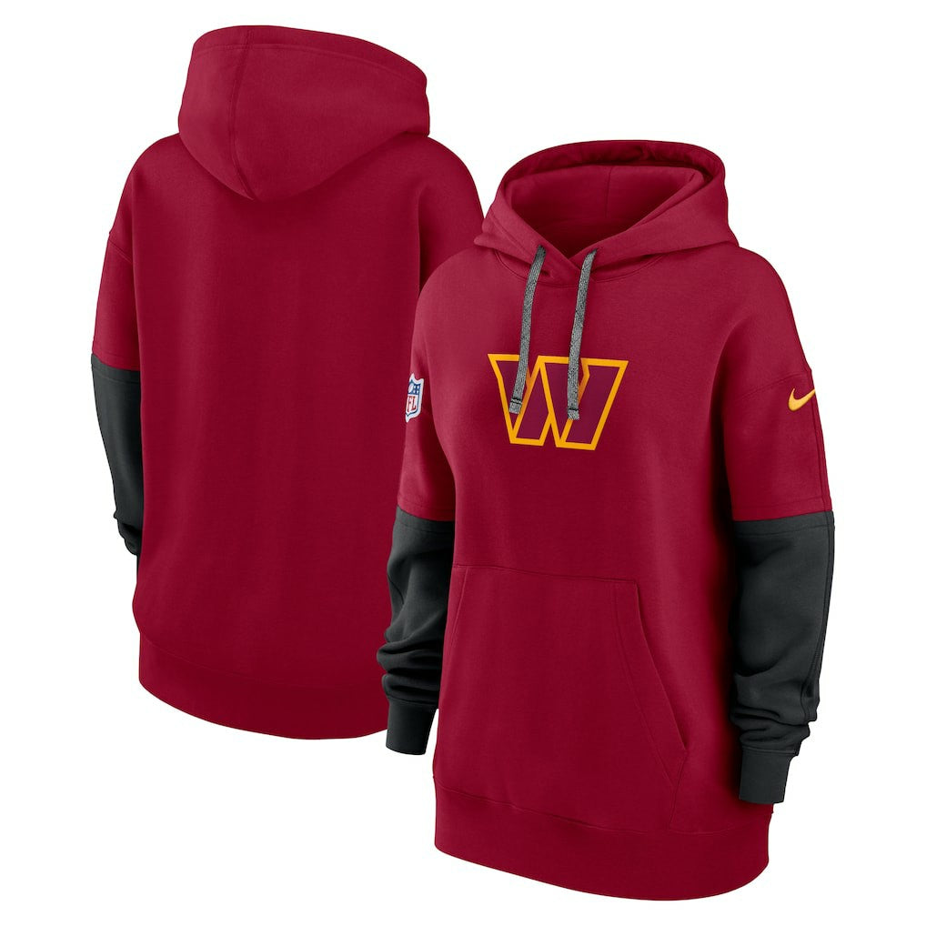 Washington Commanders Women's Sideline Essential Hoodie Burgundy