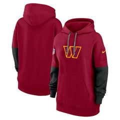 Washington Commanders Women's Sideline Essential Hoodie Burgundy