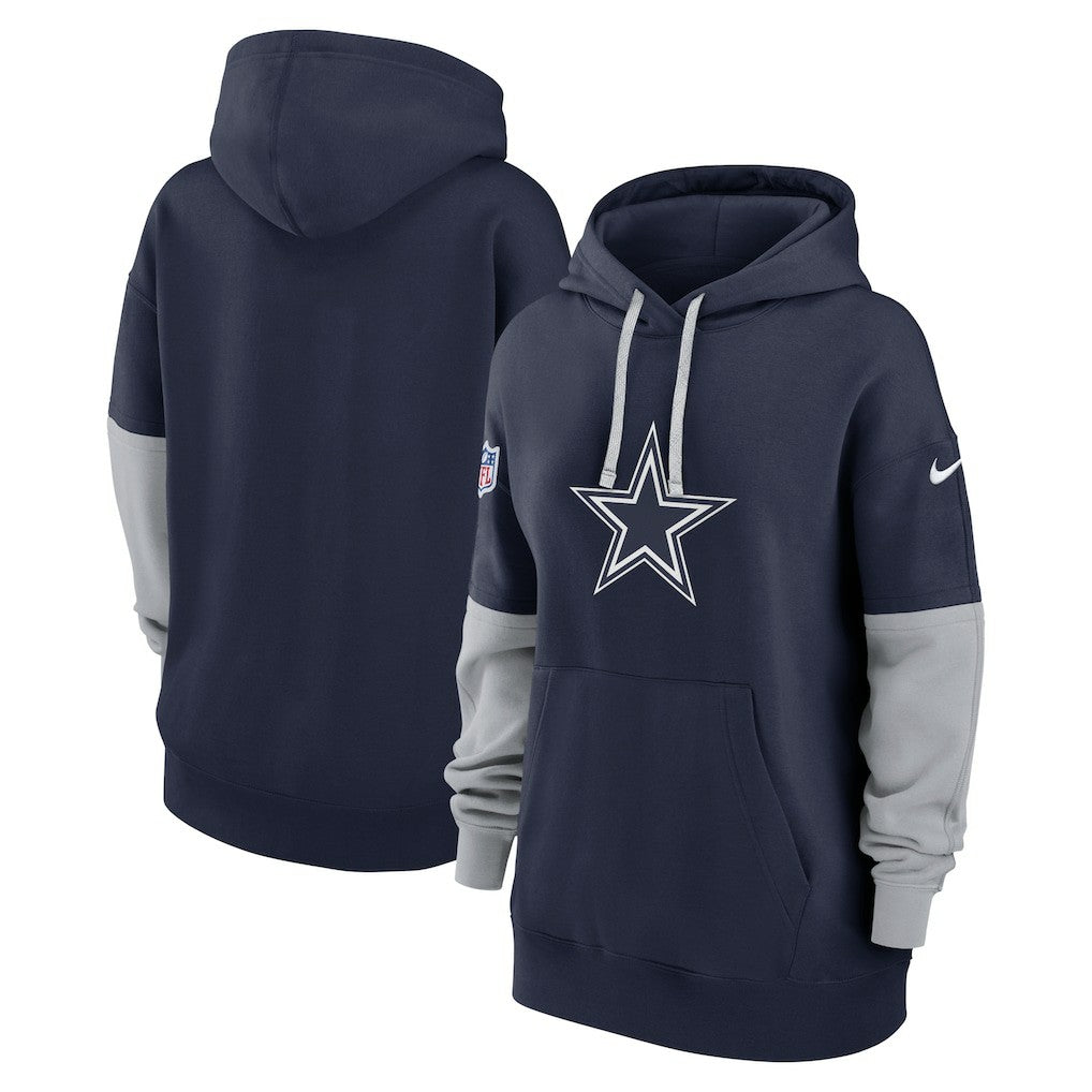 Dallas Cowboys Women's Sideline Essential Hoodie Navy
