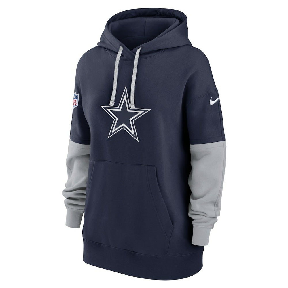 Dallas Cowboys Women's Sideline Essential Hoodie Navy