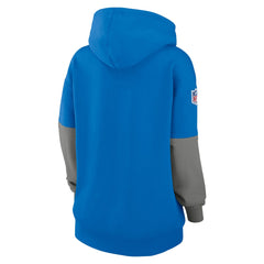 Detroit Lions Women's Sideline Essential Hoodie Blue