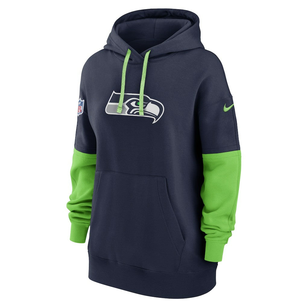 Seattle Seahawks Women's Sideline Essential Hoodie College Navy