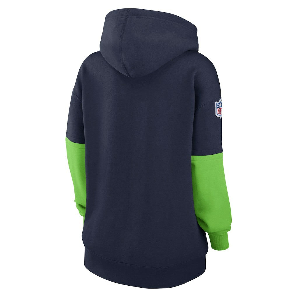 Seattle Seahawks Women's Sideline Essential Hoodie College Navy